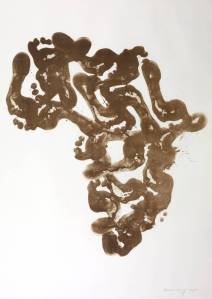 Africa Footprints 1986 by Richard Long born 1945 (Copyright Tate)